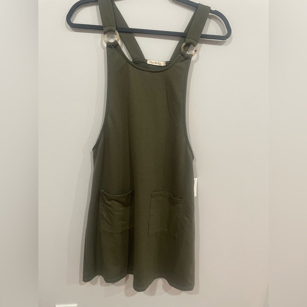 Heart & Hips Olive Green Midi Dress